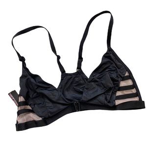 Victoria’s Secret Slick Black and Mesh Bralette
